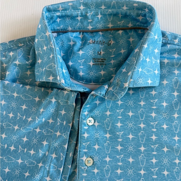 johnnie-O Other - Johnnie O Polyester Golf Polo Cocktail Shaker Martini Design Men’s M polyester